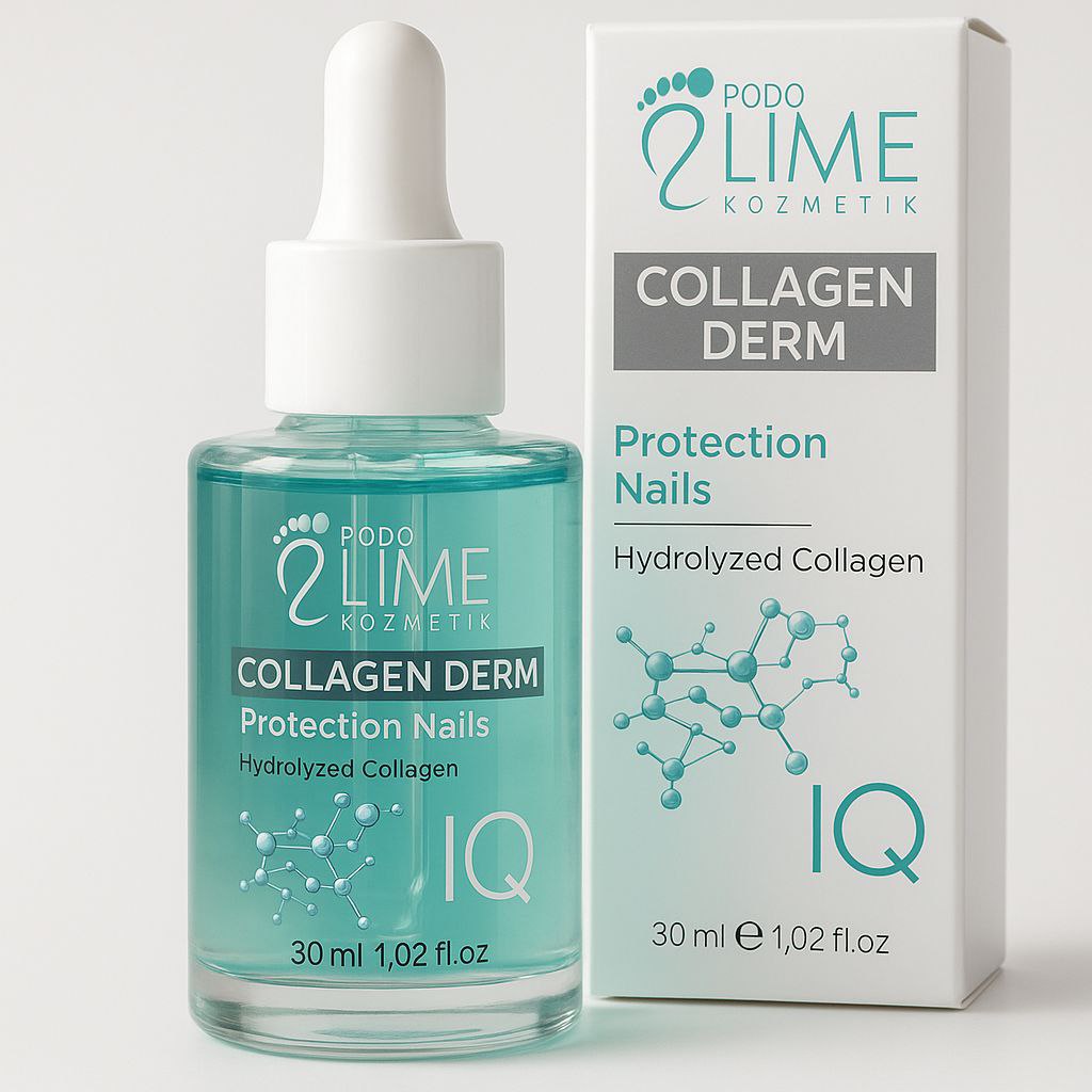 “Collagen Derm IQ kolajen serumu 30 ml ürün fotoğrafı – tırnak ve cilt bakımı için”