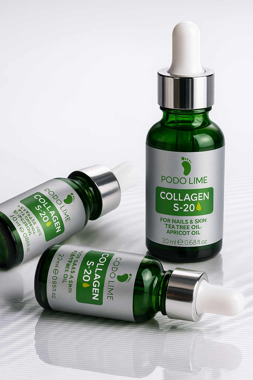Collagen S-20 – kolajen destekli tırnak bakım yağı, kötü koku ve yeşil tırnak için profesyonel çözüm