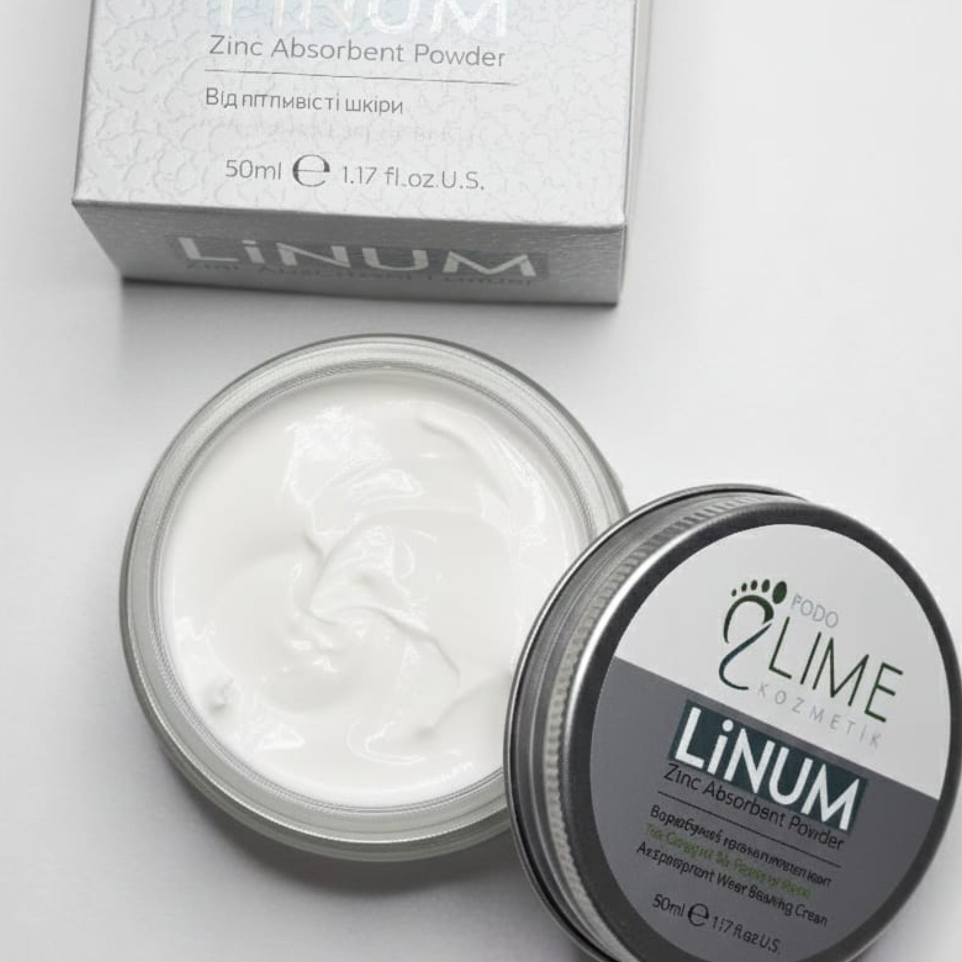 “Çinko oksit içeren LINUM ayak kremi – nasır önleyici formül”