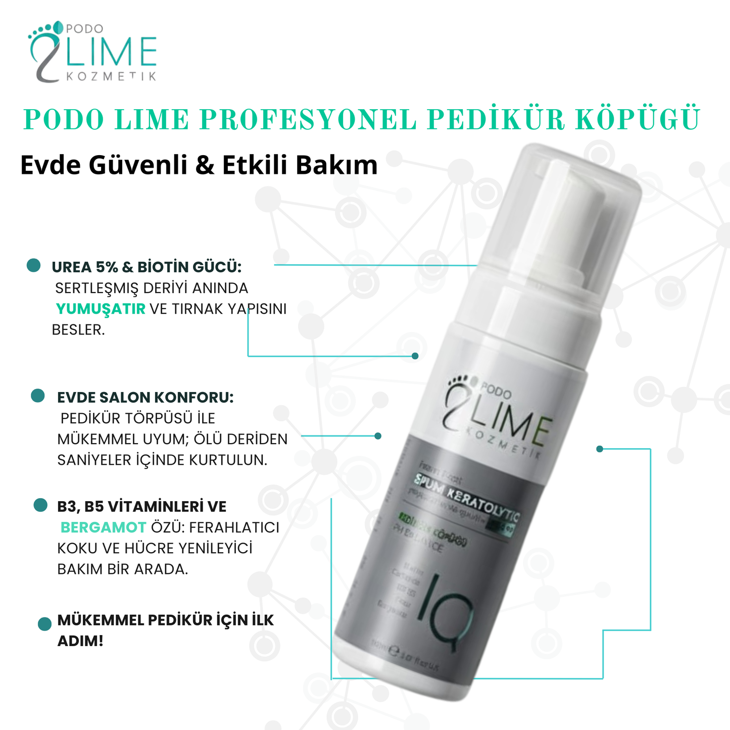 “SPUM Keratolytic 150 ml – pedikür öncesi yumuşatma köpüğü”