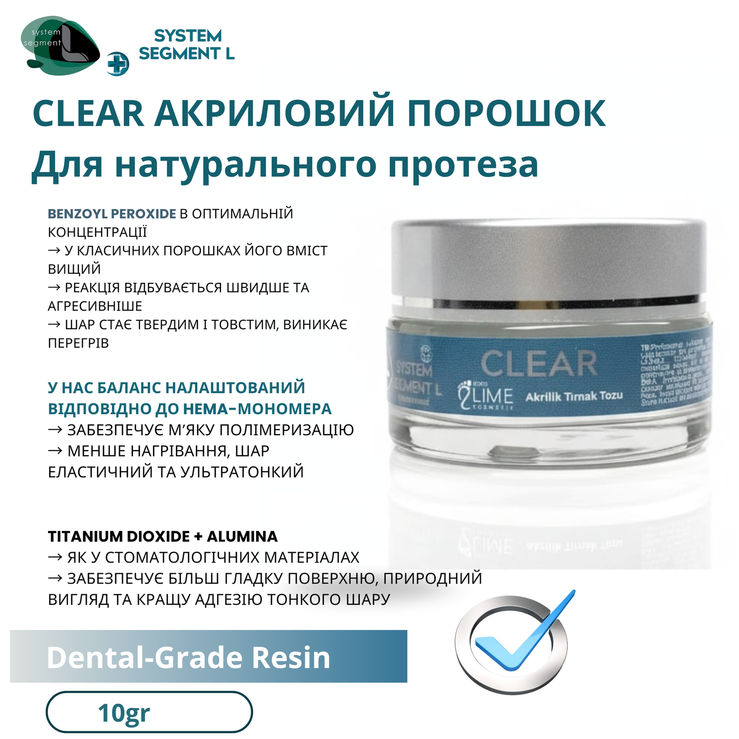 USA Akrilik Tırnak Tozu CLEAR – şeffaf profesyonel akrilik toz, tırnak rekonstrüksiyonu için