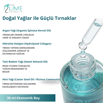 “Collagen Derm IQ kolajen serumu 30 ml ürün fotoğrafı – tırnak ve cilt bakımı için”