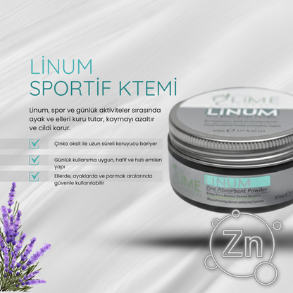 “Çinko oksit içeren LINUM ayak kremi – nasır önleyici formül”