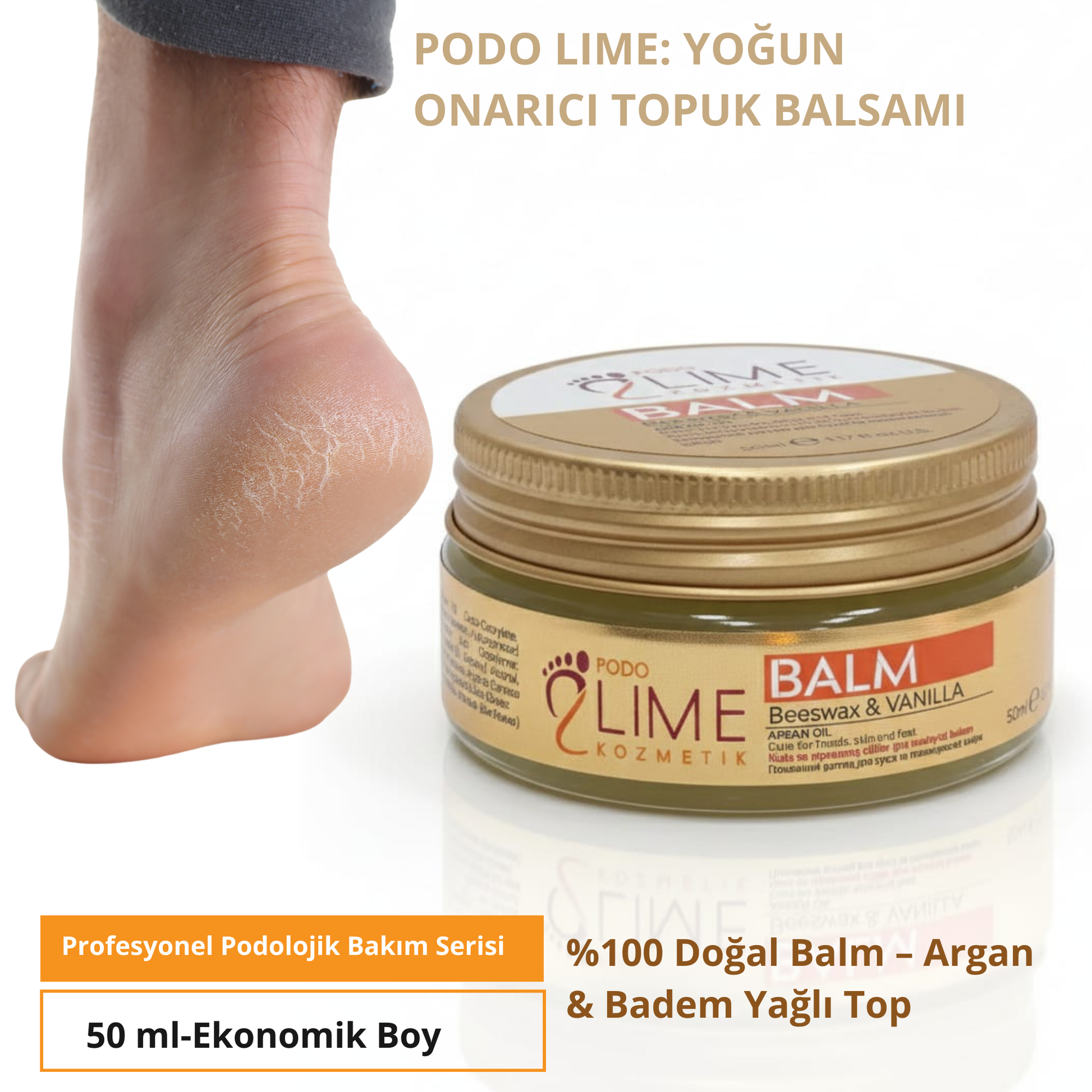 Balm 50 ml – nemlendirici ve onarıcı ayak bakım kremi