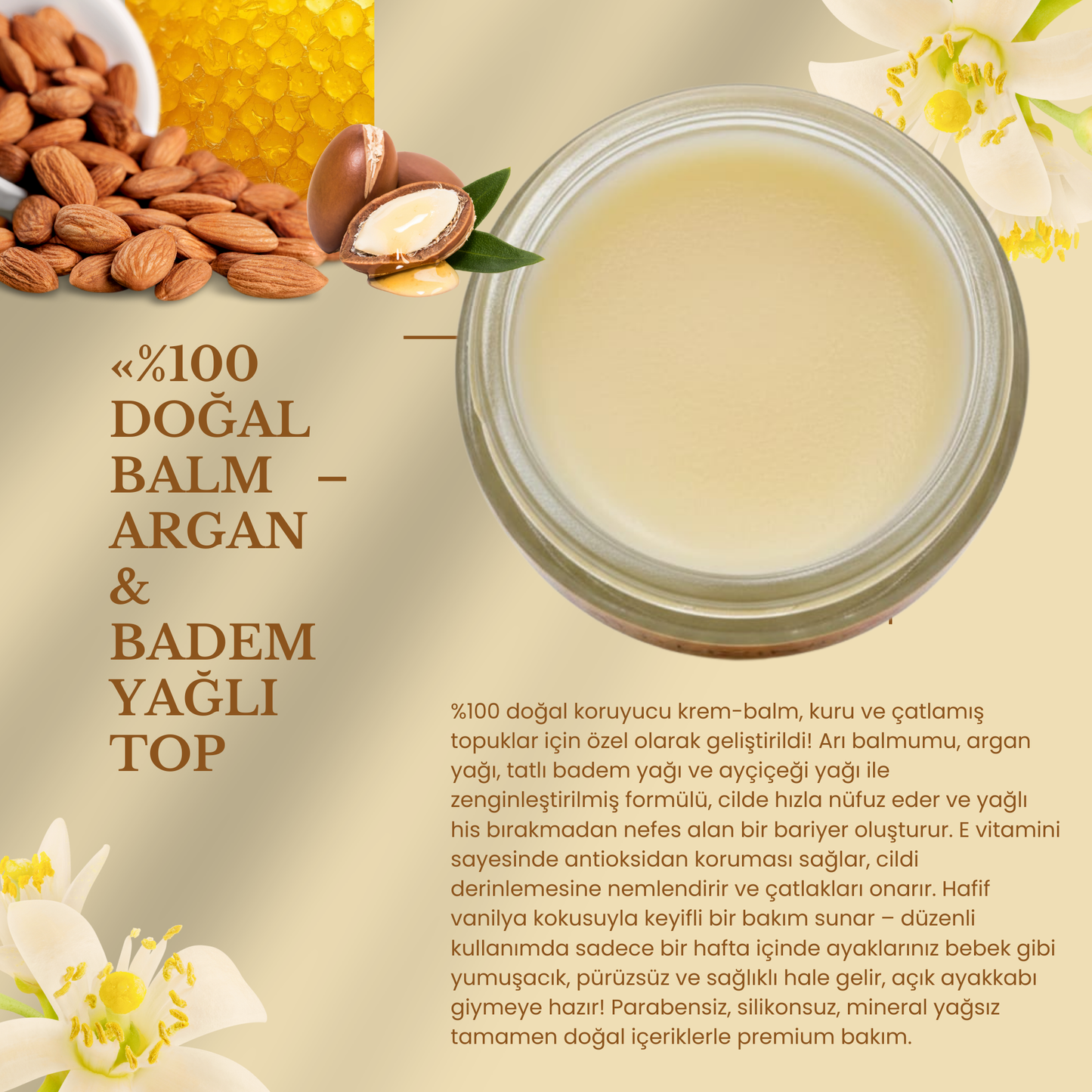 Balm 50 ml – nemlendirici ve onarıcı ayak bakım kremi