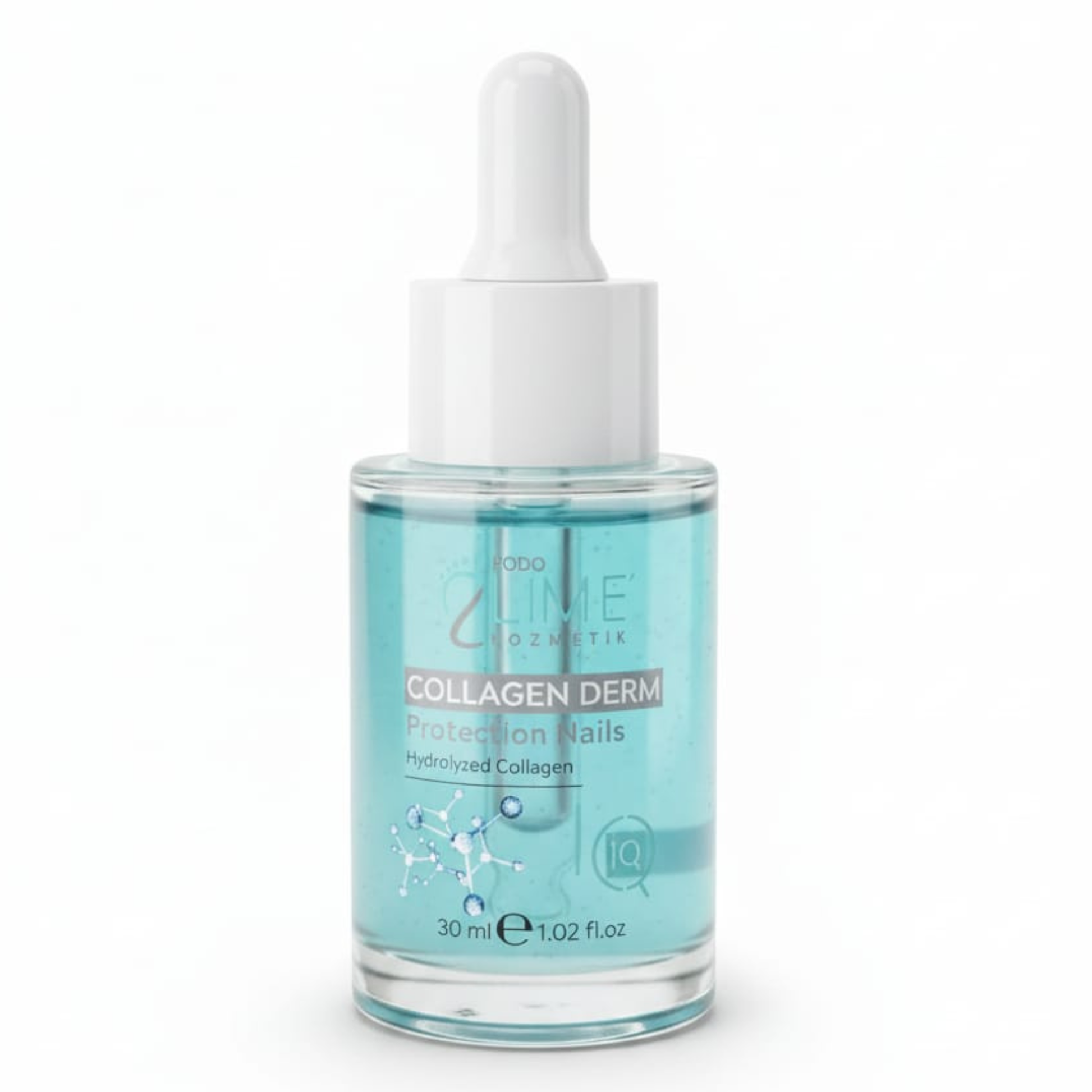 “Collagen Derm IQ kolajen serumu 30 ml ürün fotoğrafı – tırnak ve cilt bakımı için”