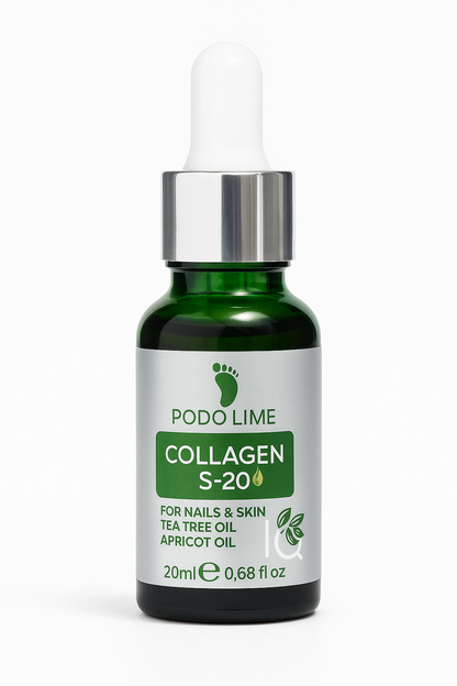 Collagen S-20 – kolajen destekli tırnak bakım yağı, kötü koku ve yeşil tırnak için profesyonel çözüm